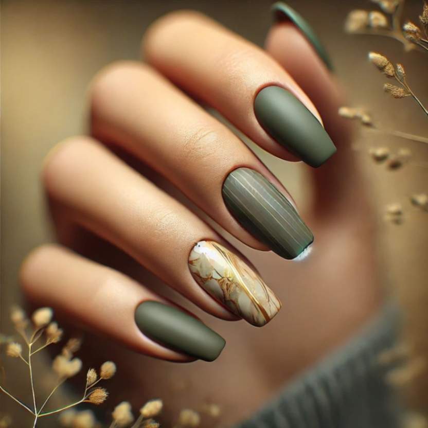Lace Patterned Neutral Nails