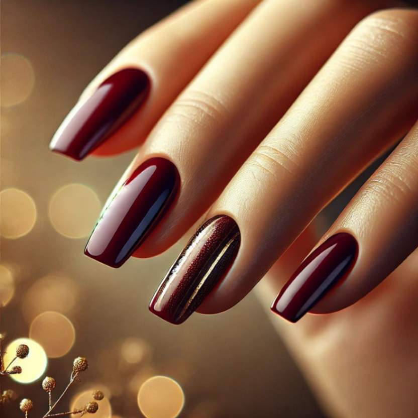 Lace Patterned Neutral Nails