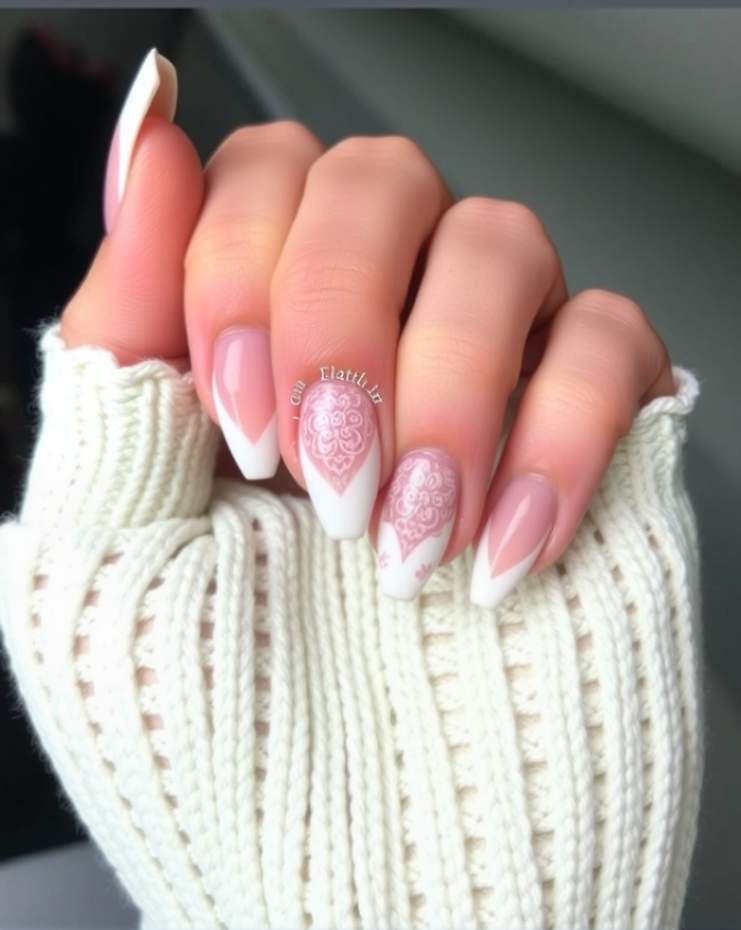 Coral Shimmer with Metallic Accents