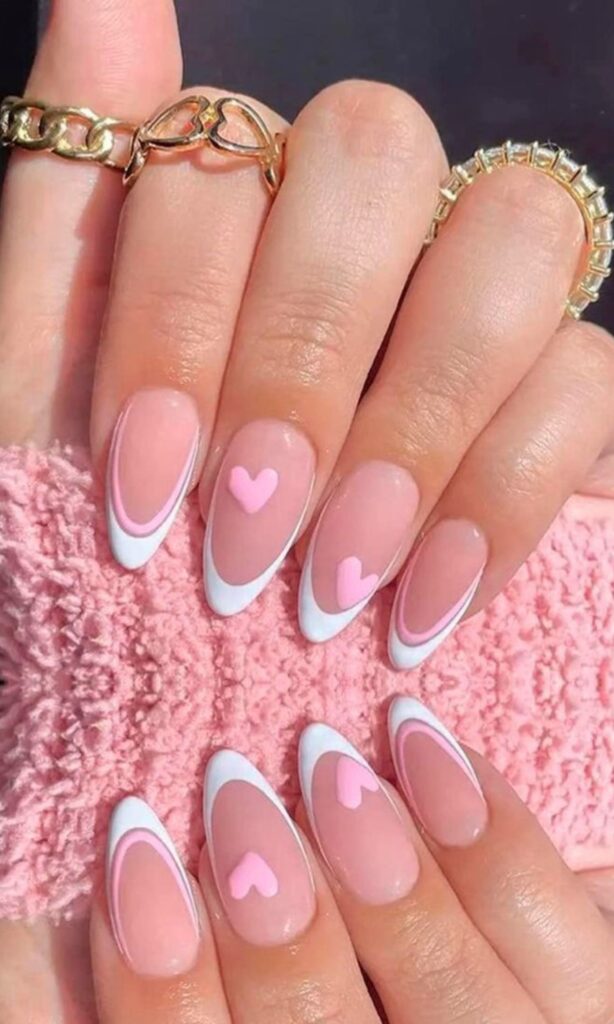 Pink Nails Design or Ideas and ideas featuring soft hues, shimmer accents, and a graceful shape—perfect for every beauty lover, from teenage girls to teachers, housewives, and brides seeking a chic, versatile manicure.