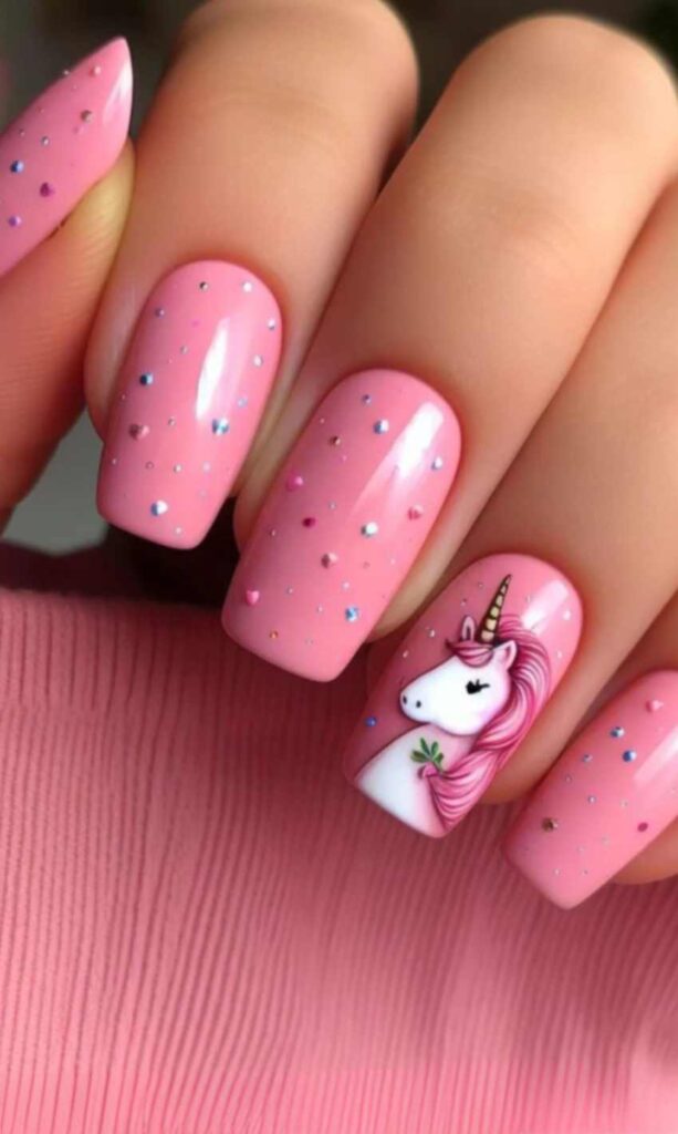 Pink Nails Design or Ideas and ideas featuring soft hues, shimmer accents, and a graceful shape—perfect for every beauty lover, from teenage girls to teachers, housewives, and brides seeking a chic, versatile manicure.