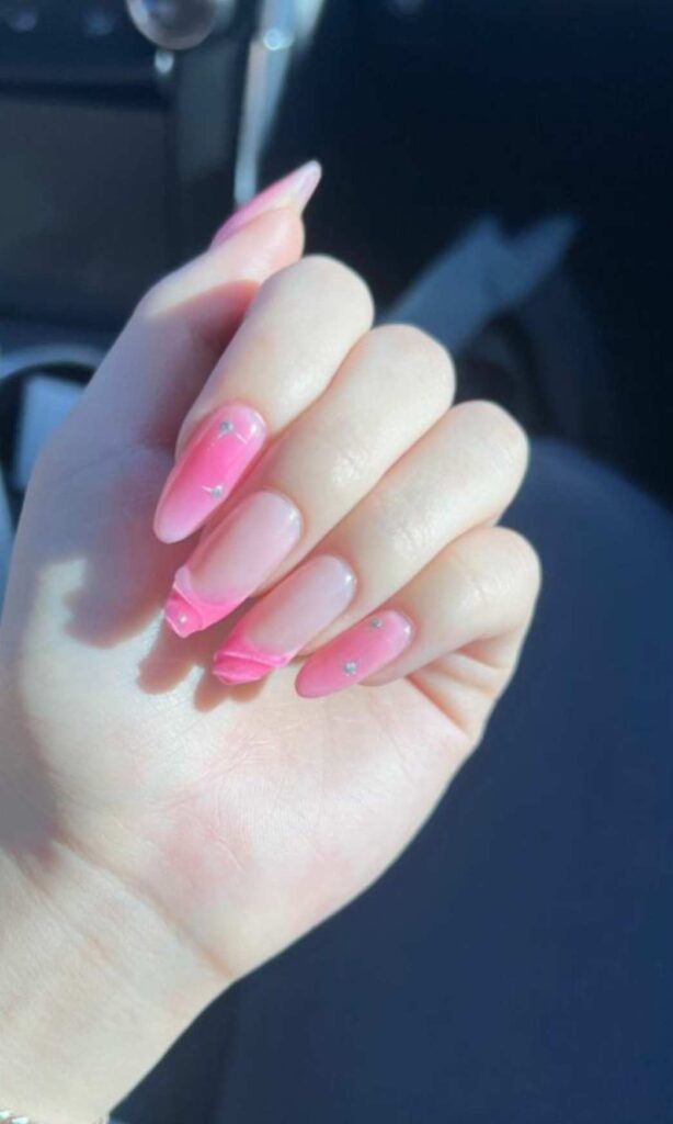 Pink Nails Design or Ideas and ideas featuring soft hues, shimmer accents, and a graceful shape—perfect for every beauty lover, from teenage girls to teachers, housewives, and brides seeking a chic, versatile manicure.