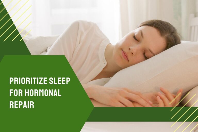 Sleep is when your body repairs and balances hormones like melatonin and growth hormone. Aim for 79 hours of quality sleep each night. Create a calming bedtime routine to improve sleep quality.