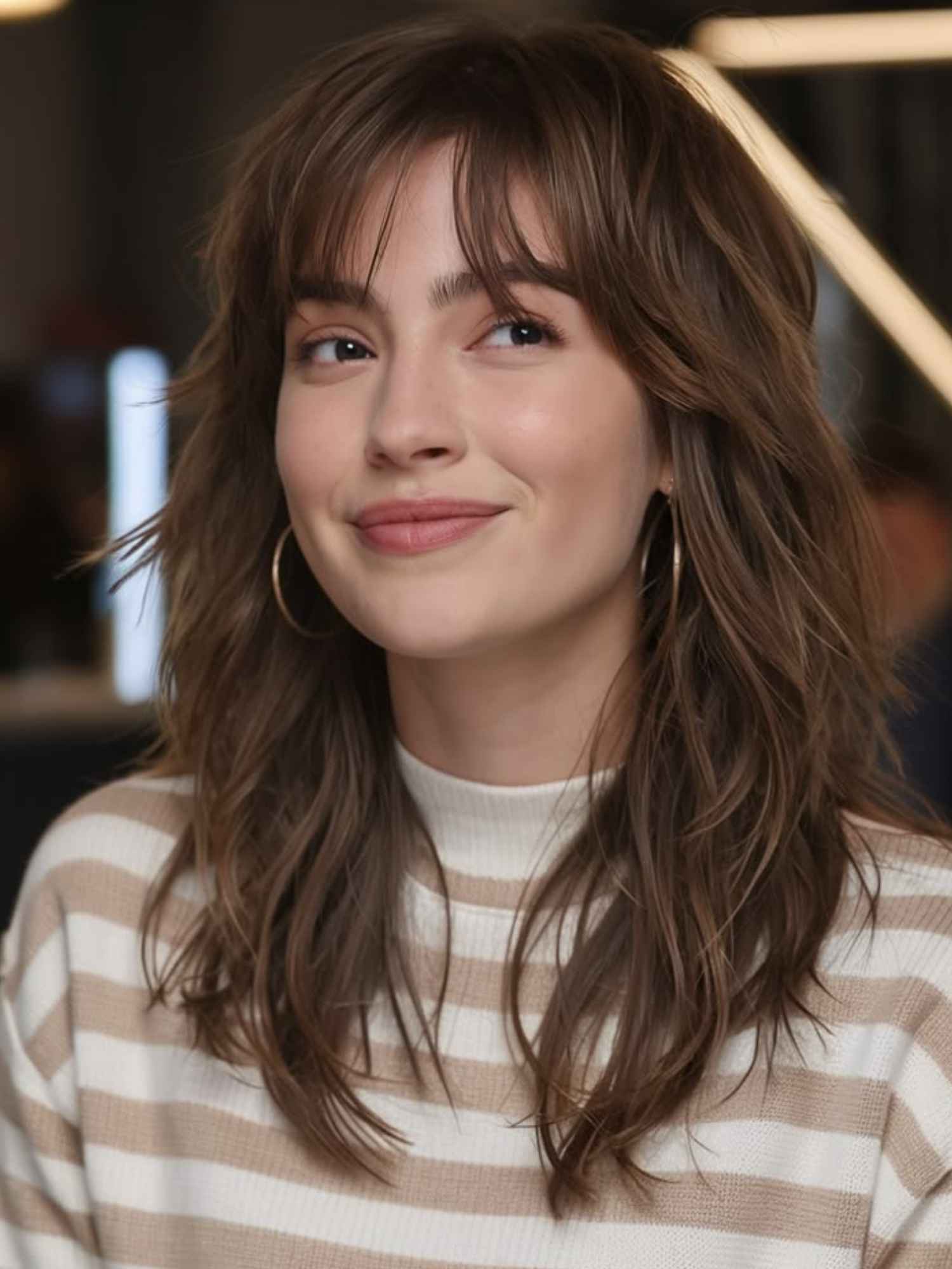 The shag cut is making a comeback, offering a perfect blend of retro and modern styles. This cut is ideal for moms who want a trendy, edgy look without too much maintenance.
